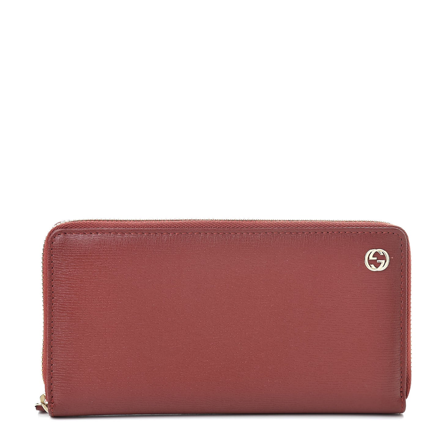 Calfskin Large Betty Zip Around Wallet Red
