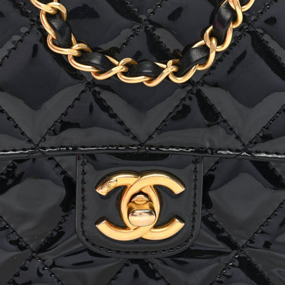 Chanel Patent Calfskin Quilted Mini Square Flap Black 8 of 10