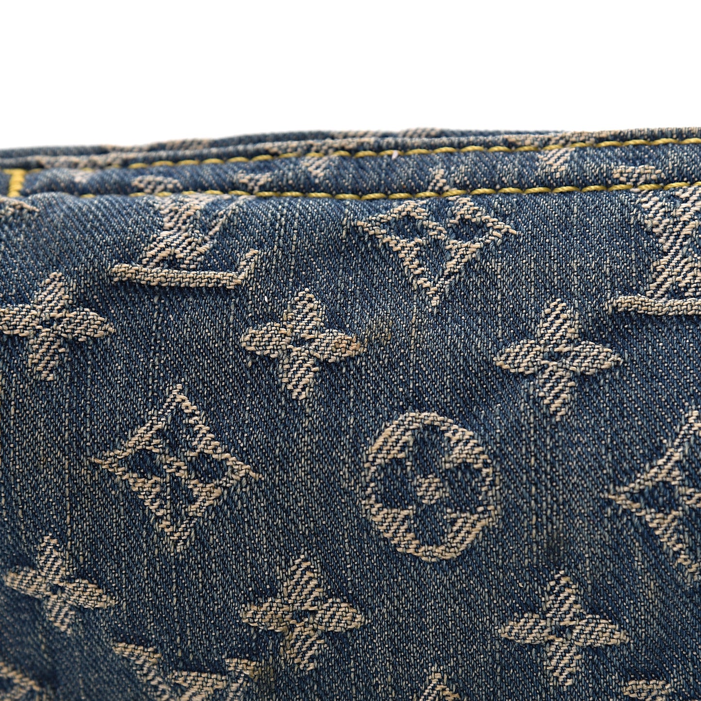 Monogram Denim Mini Pleaty Blue