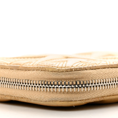 Chanel Metallic Lambskin Star Embossed Medium Zip Around Wallet Gold 9 of 12
