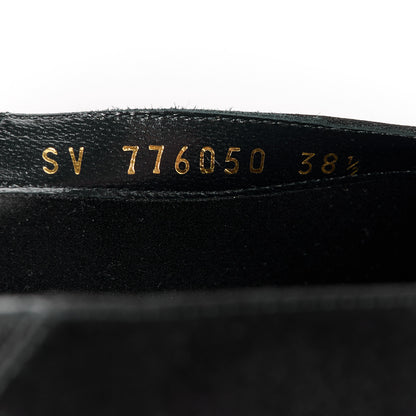 Saint Laurent Patent Smooth Lambskin Anais Slingback Flats 38.5 Black 8 of 9