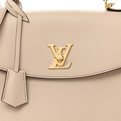 Louis Vuitton Soft Calfskin Lockme Ever MM Greige 7 of 10