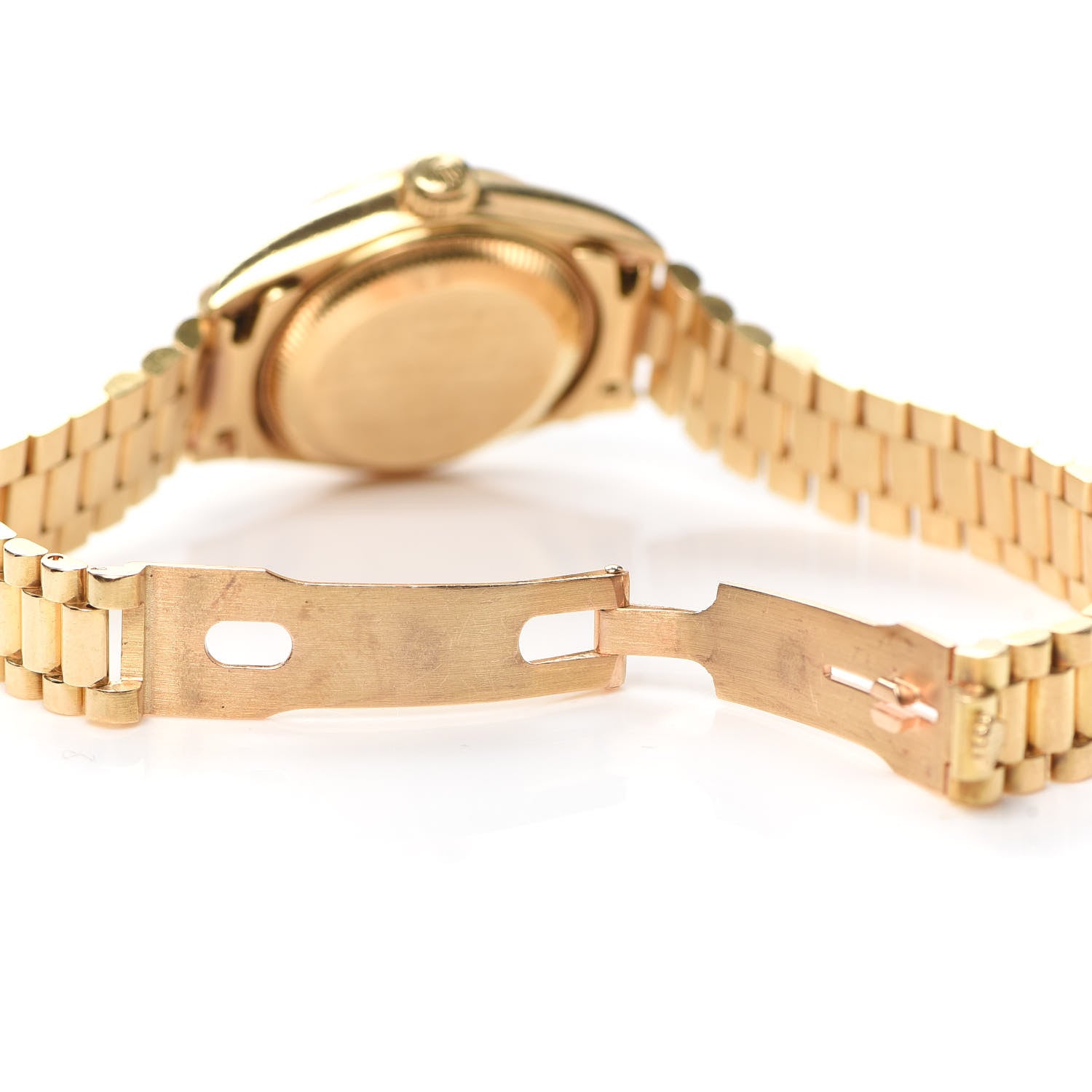 Rolex 18K Yellow Gold Diamond 26mm Datejust President Watch Champagne 69178 5 of 5