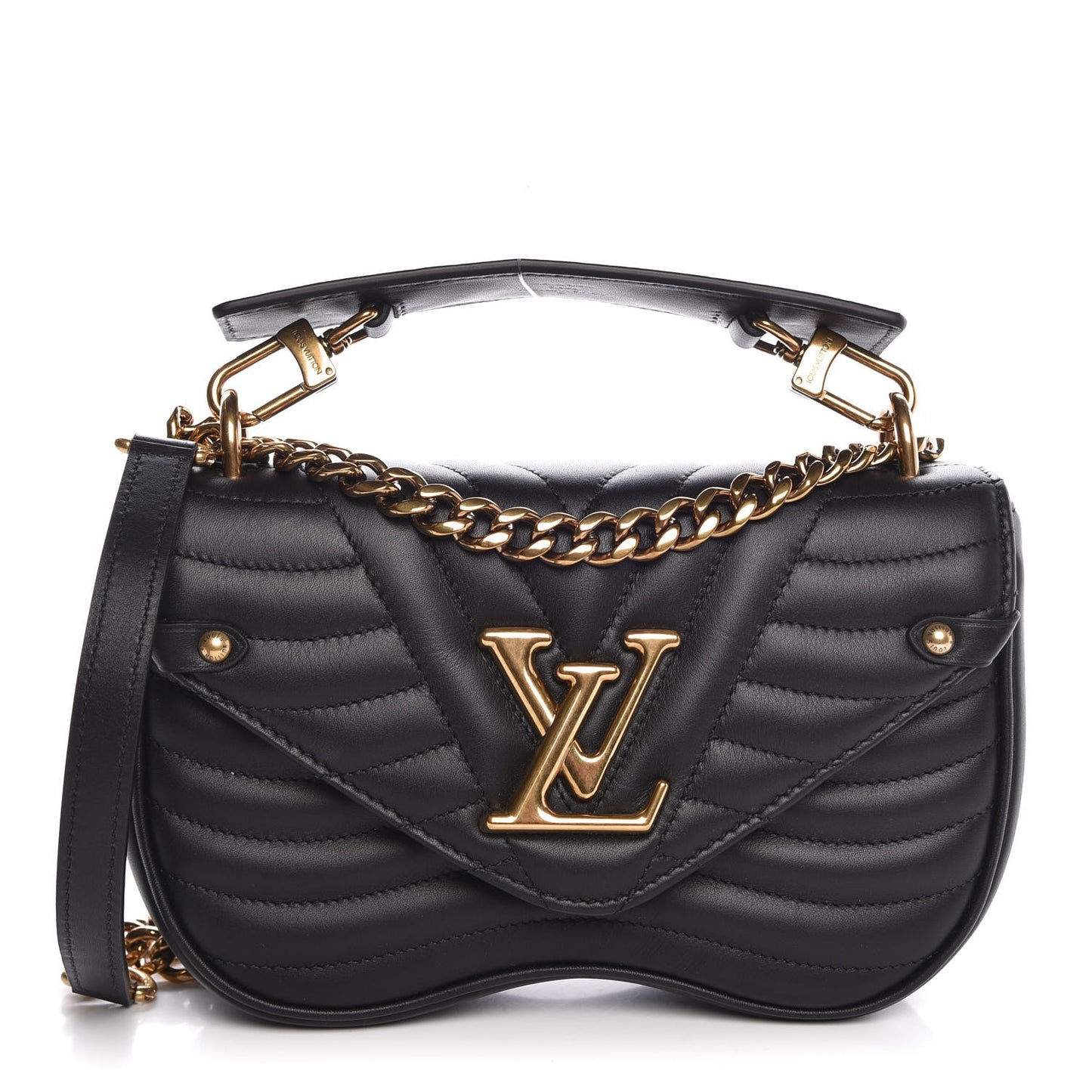 Calfskin New Wave Chain PM Black
