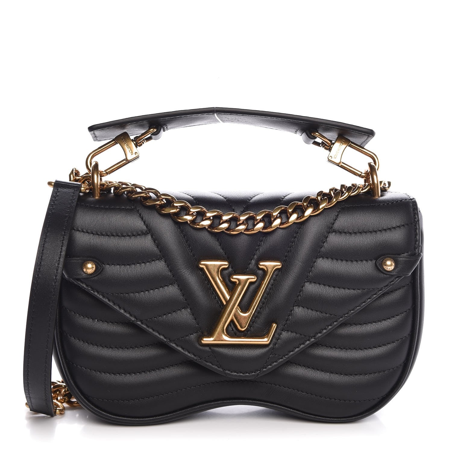 Louis Vuitton Calfskin New Wave Chain PM Black 1 of 8