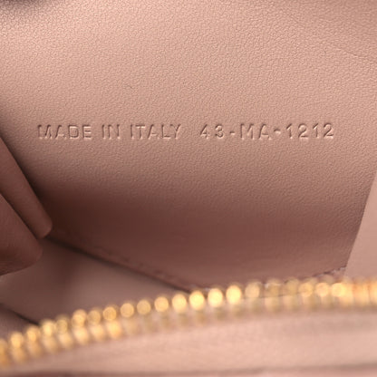 Christian Dior Calfskin Cannage Dioramour Caro Heart Pouch With Chain Rose Des Vents 7 of 12