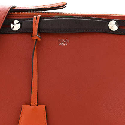 Fendi Vitello Dolce 4 Color Medium By The Way Boston Bag Terra di Siena Multicolor 9 of 12