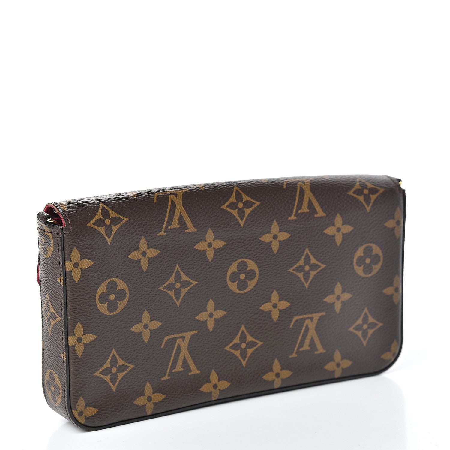 Louis Vuitton Monogram Pochette Felicie Chain Wallet Fuchsia 3 of 7