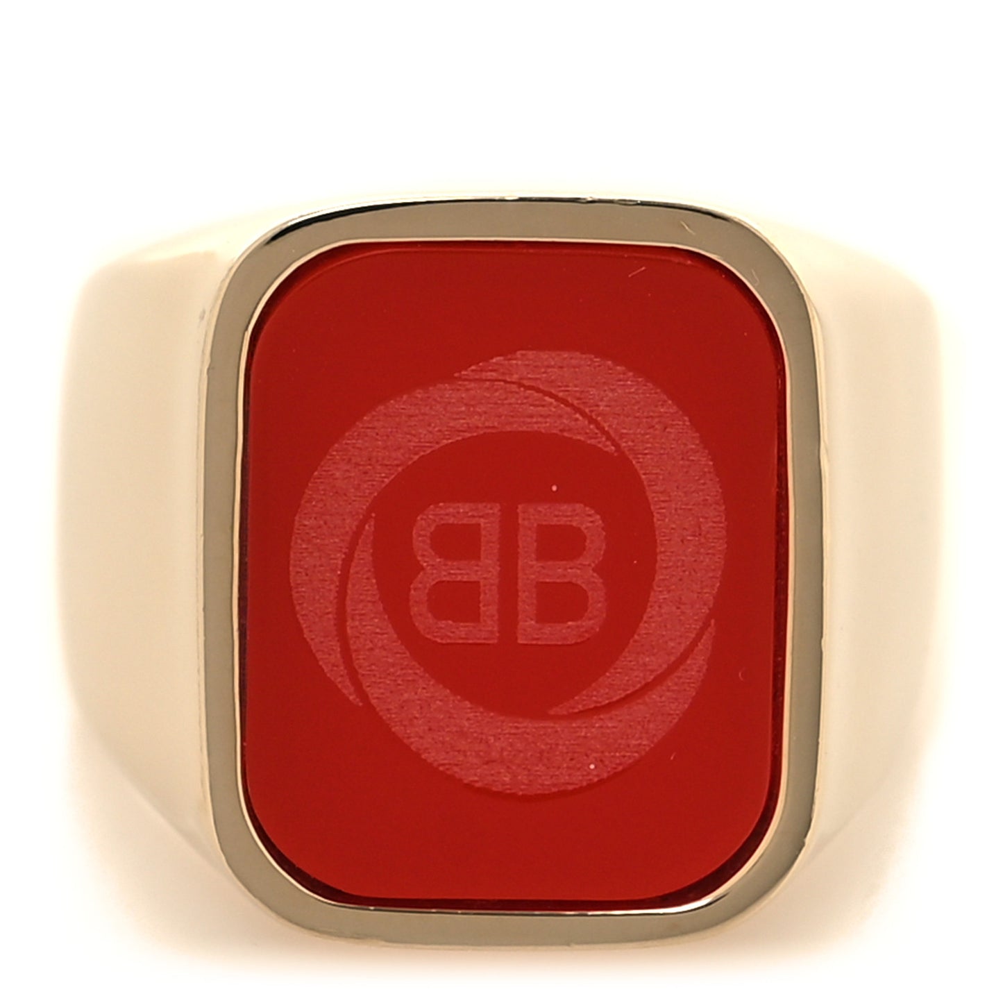 BB Signet Ring 54 Gold RED
