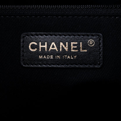 Chanel Lurex Boucle Small Deauville Tote Black 6 of 10