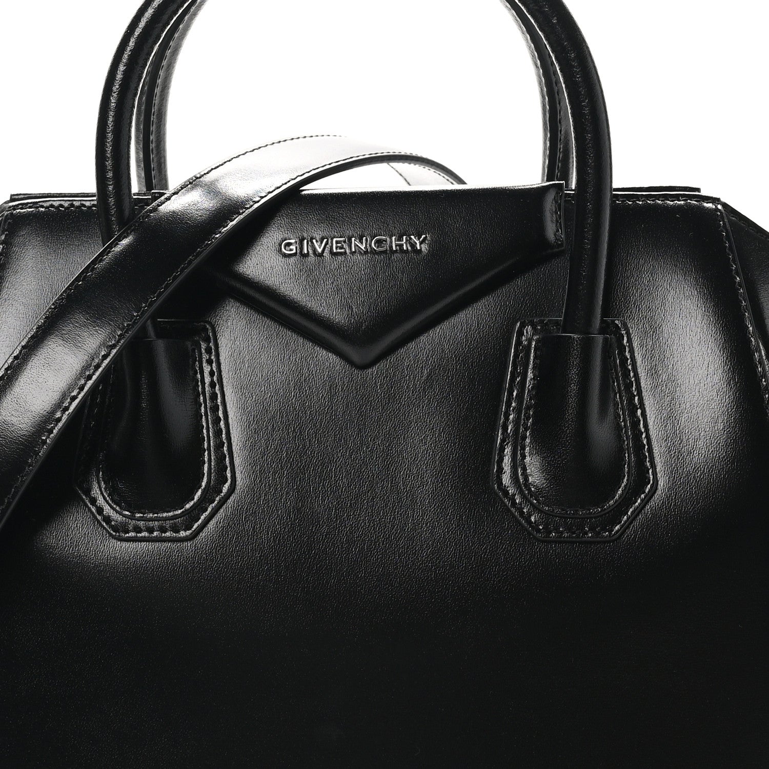 Givenchy Shiny Lord Calfskin Small Antigona Black 8 of 10