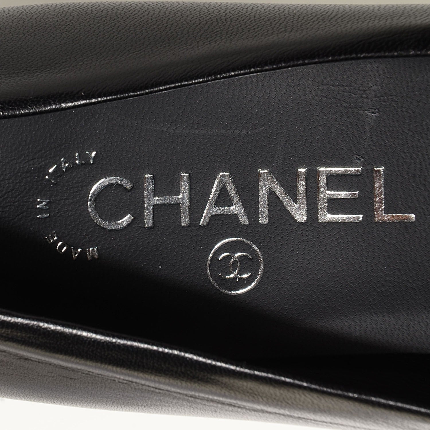 Chanel Lambskin Platform Chain Pumps Black 40 7 of 8