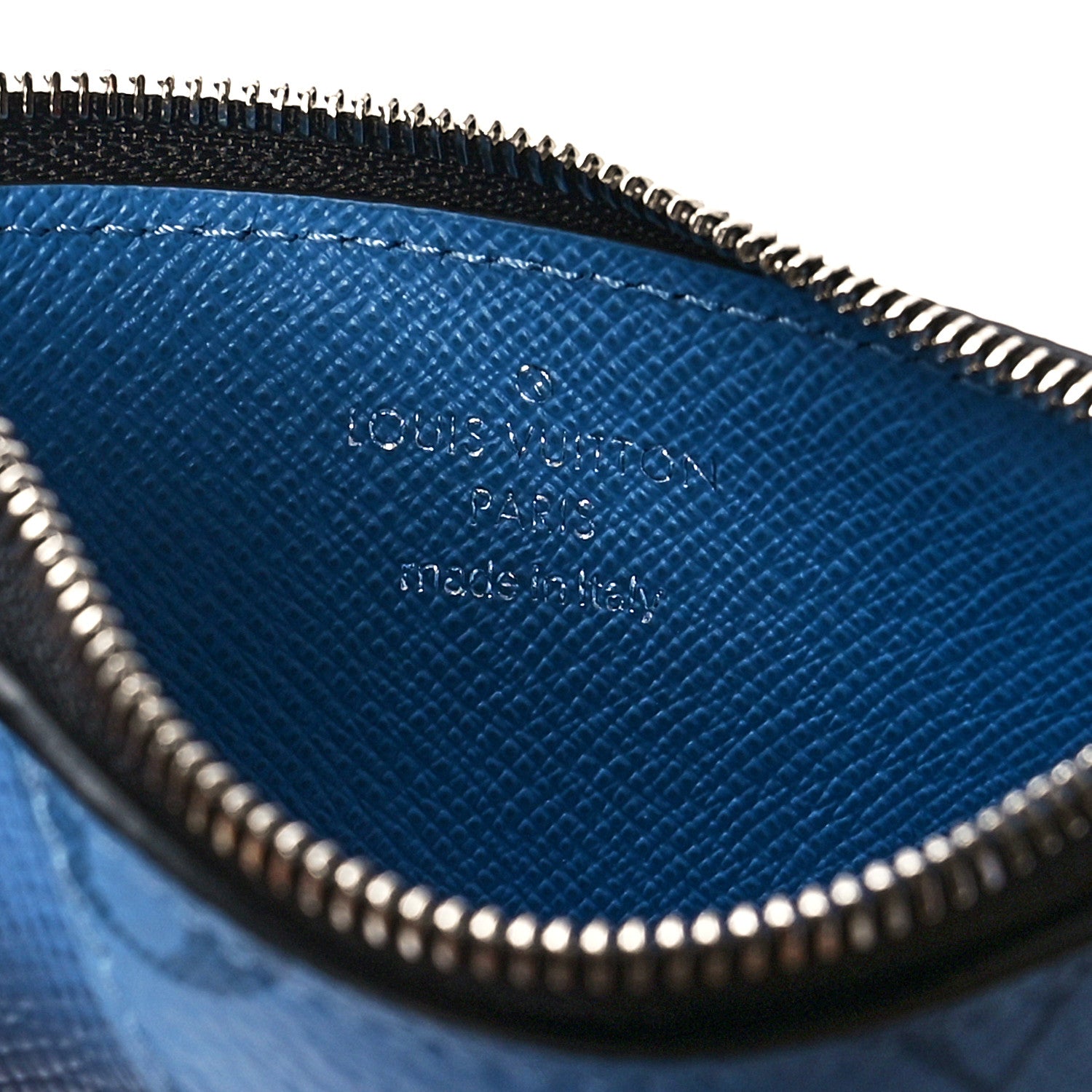 Louis Vuitton Monogram Taiga Coin Card Holder Denim 6 of 7