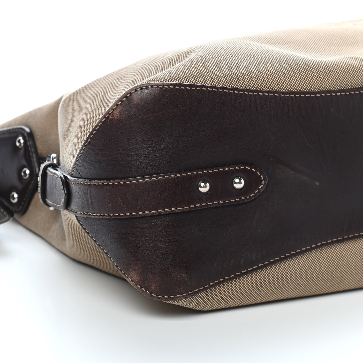 Prada Jacquard Logo Hobo Corda Moro 5 of 11