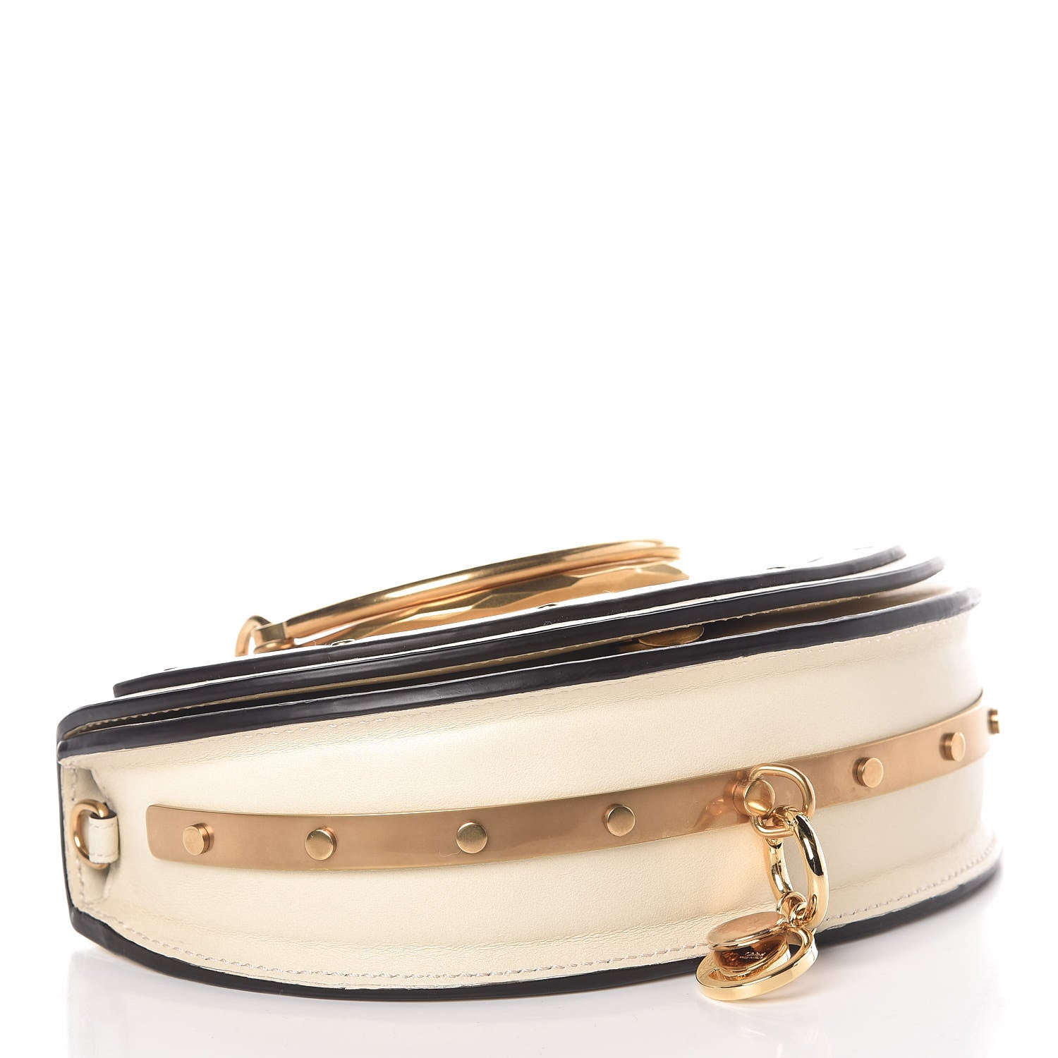 Chloe Calfskin Small Nile Bracelet Minaudiere Bag Off White 4 of 10