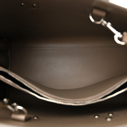 Saint Laurent Grained Calfskin Topstitch Small Classic Sac De Jour Taupe 5 of 16