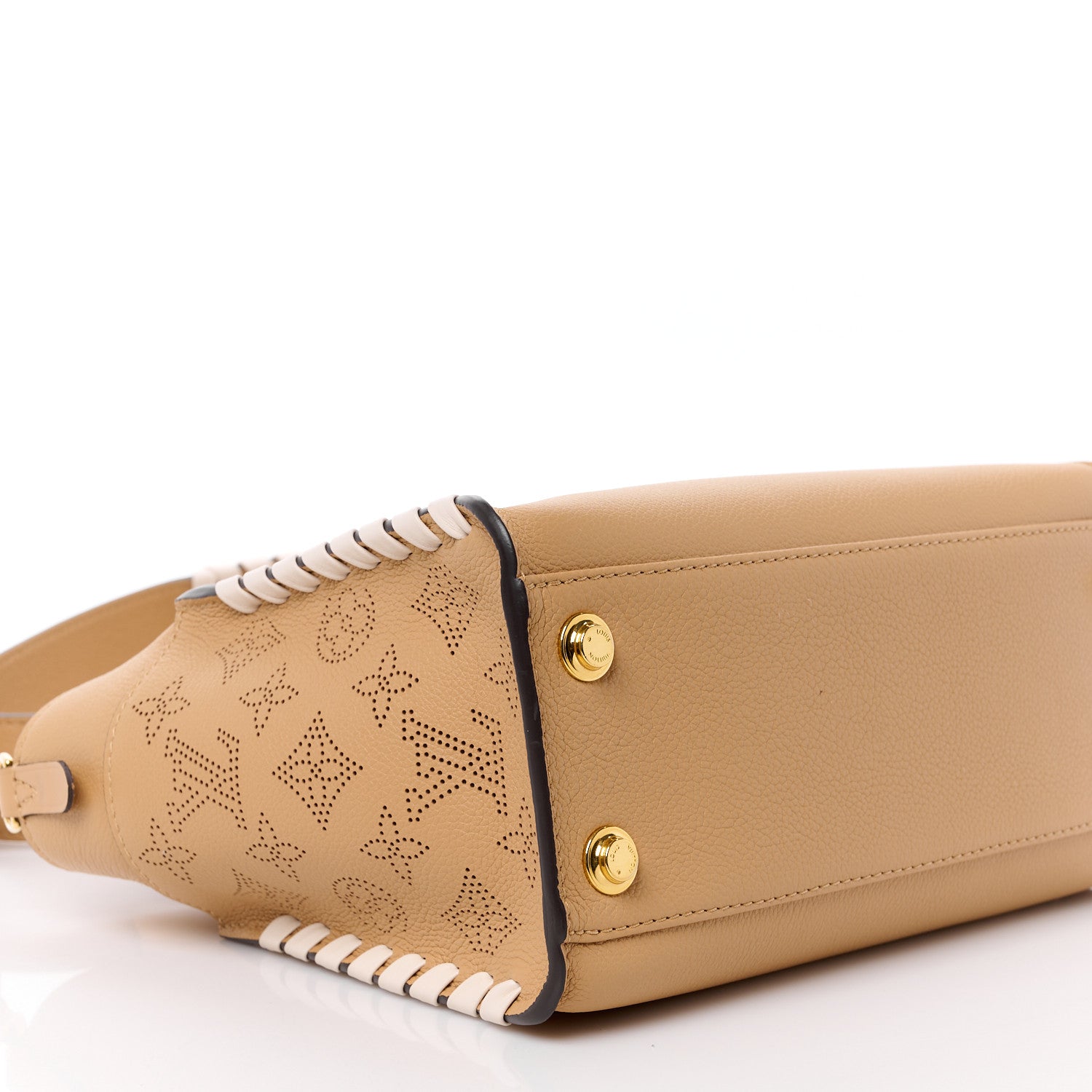 Louis Vuitton Calfskin Mahina Braided On My Side PM Arizona Brown 11 of 13