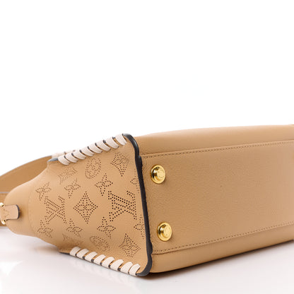 Louis Vuitton Calfskin Mahina Braided On My Side PM Arizona Brown 11 of 13