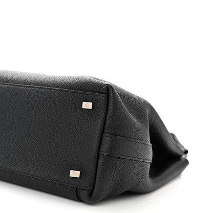 The Row Grained Calfskin Top Handle 14 Bag Black 9 of 10