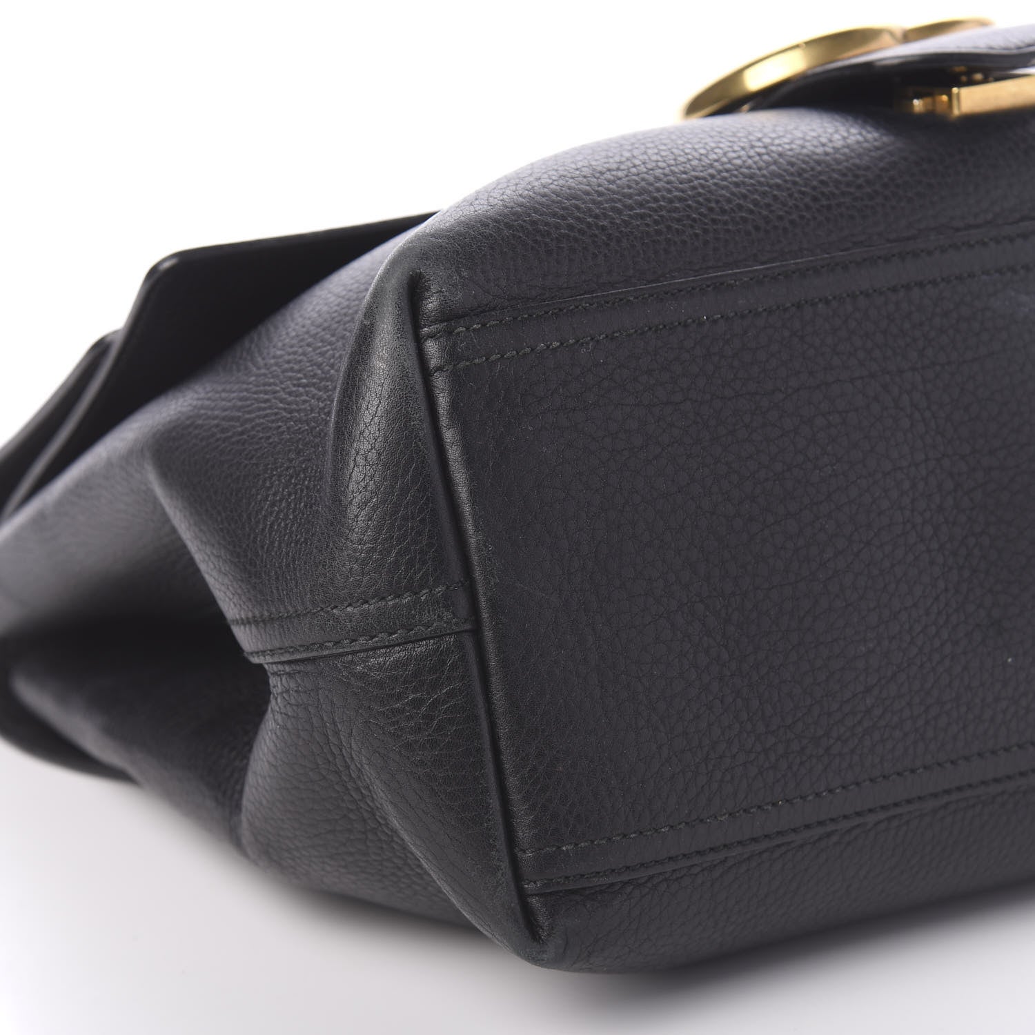 Gucci Calfskin Large GG Marmont Shoulder Bag Black 6 of 11