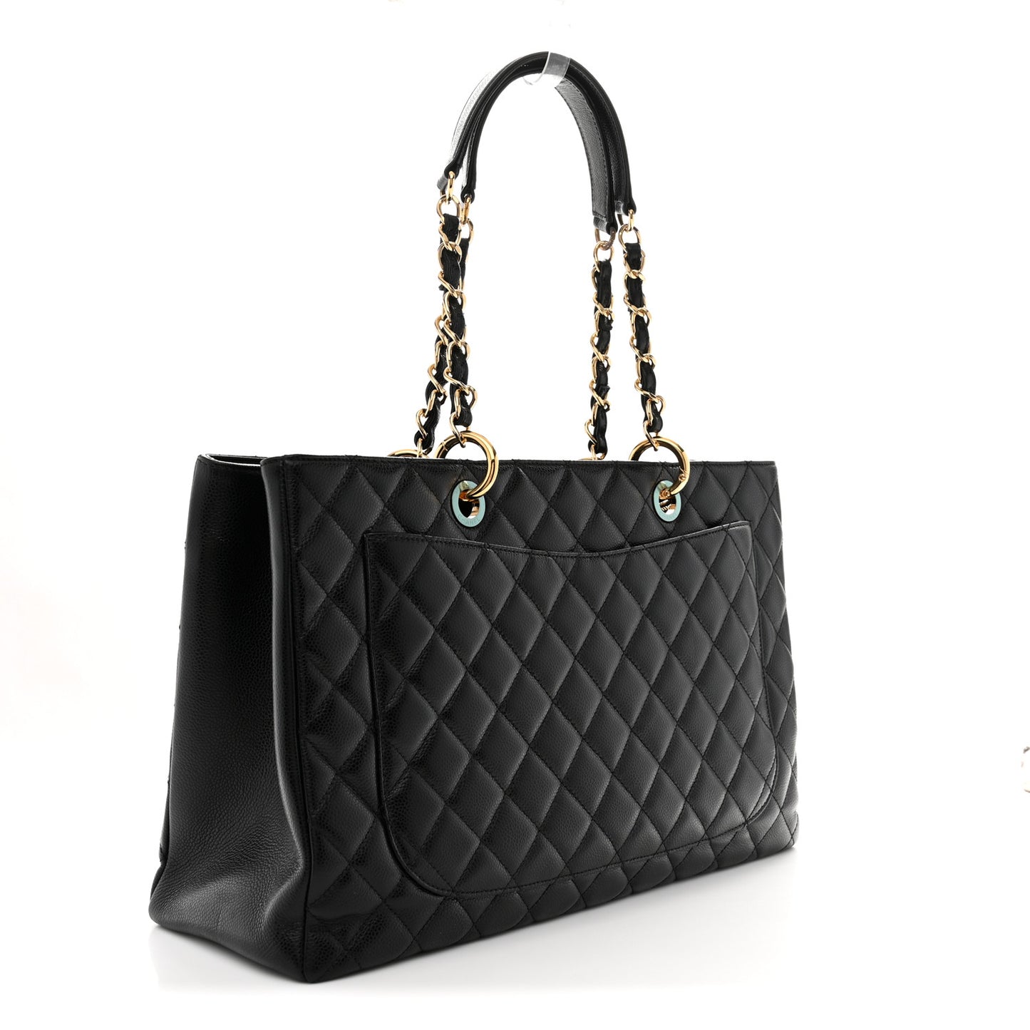 Caviar Quilted XL Grand Shopping Tote GST Black