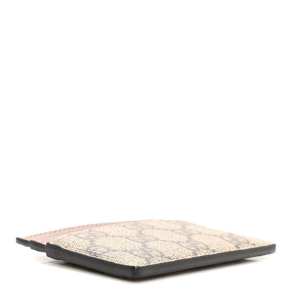 Gucci GG Supreme Monogram Calfskin Card Holder Beige Ebony Cuir 4 of 12