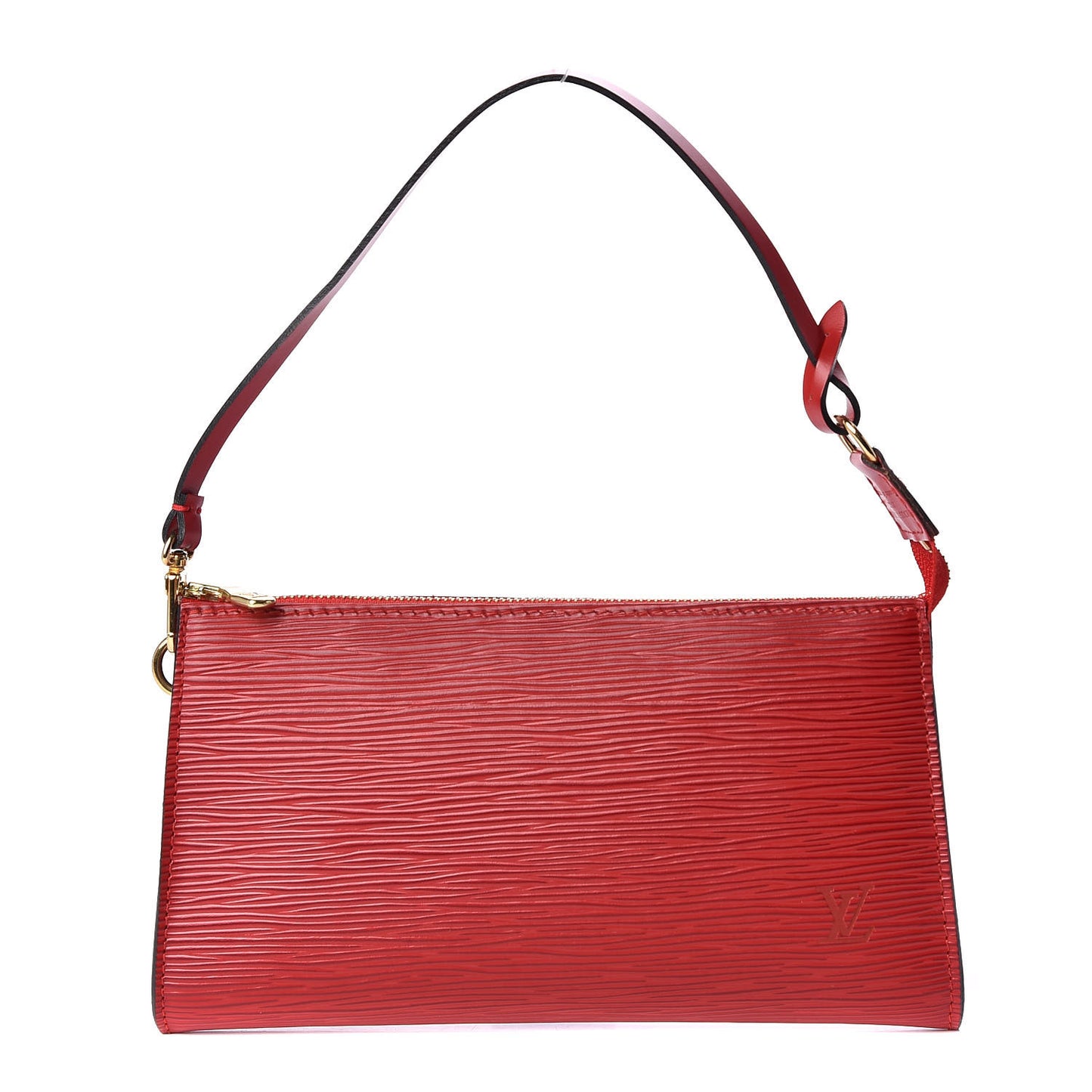 Epi Pochette Accessories 21 Castillan Red