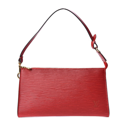 Louis Vuitton Epi Pochette Accessories 21 Castillan Red 1 of 8