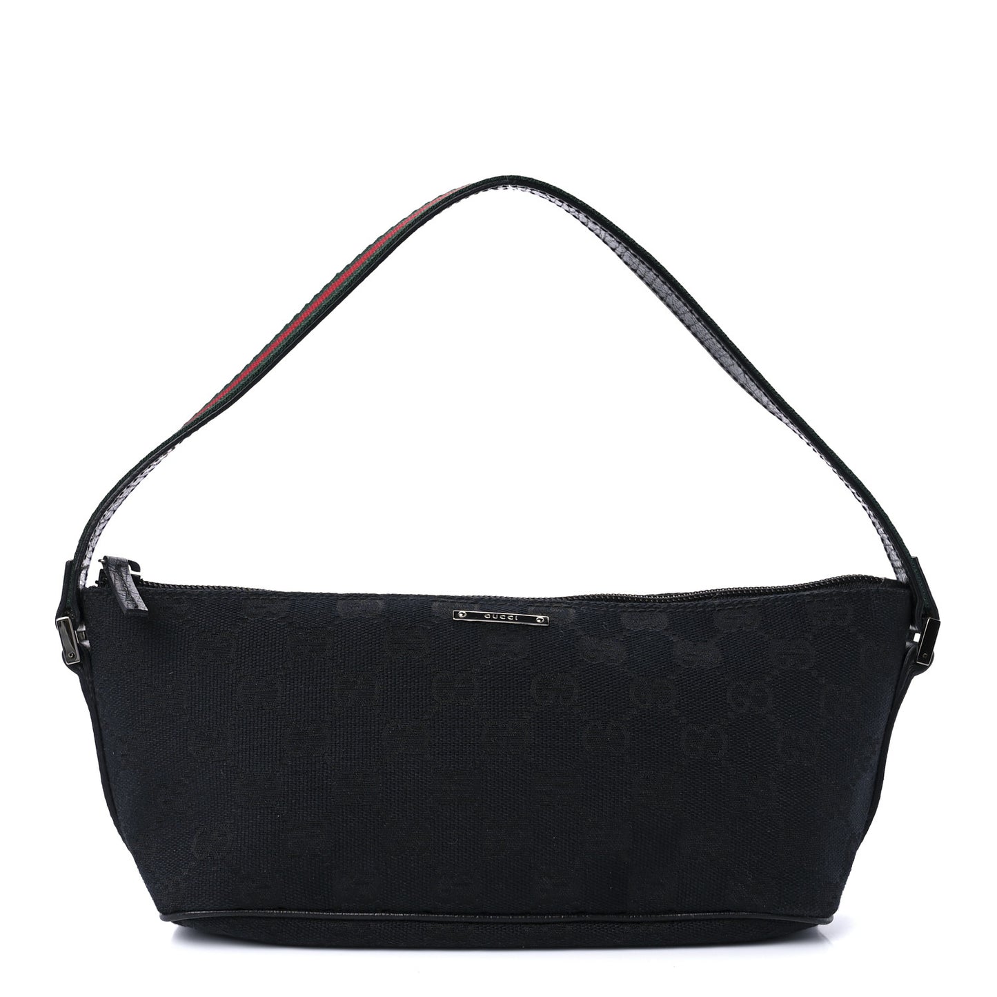 Monogram Web Boat Pochette Black
