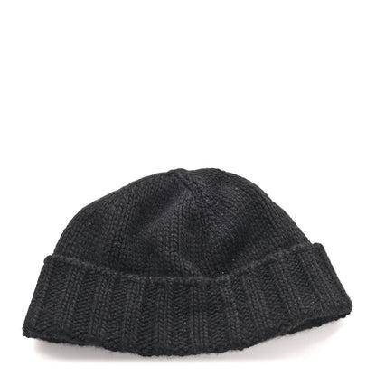 Hermes Cashmere Beanie Hat M Black 3 of 5