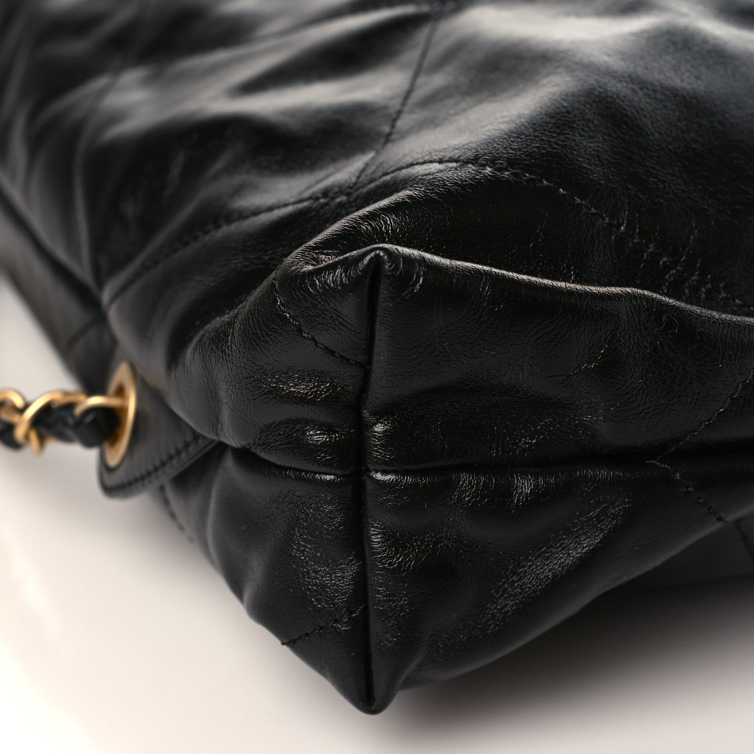 Chanel Shiny Calfskin Quilted Chanel 22 Backpack Black 8 of 9