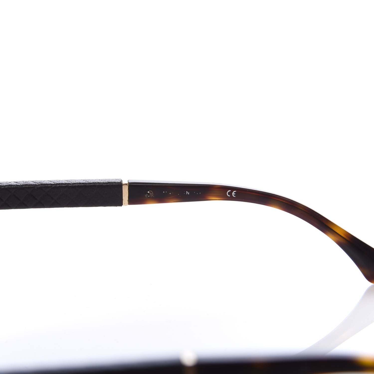 Chanel Lambskin Quilted CC Aviator Sunglasses 4195-Q Brown Gold 6 of 8