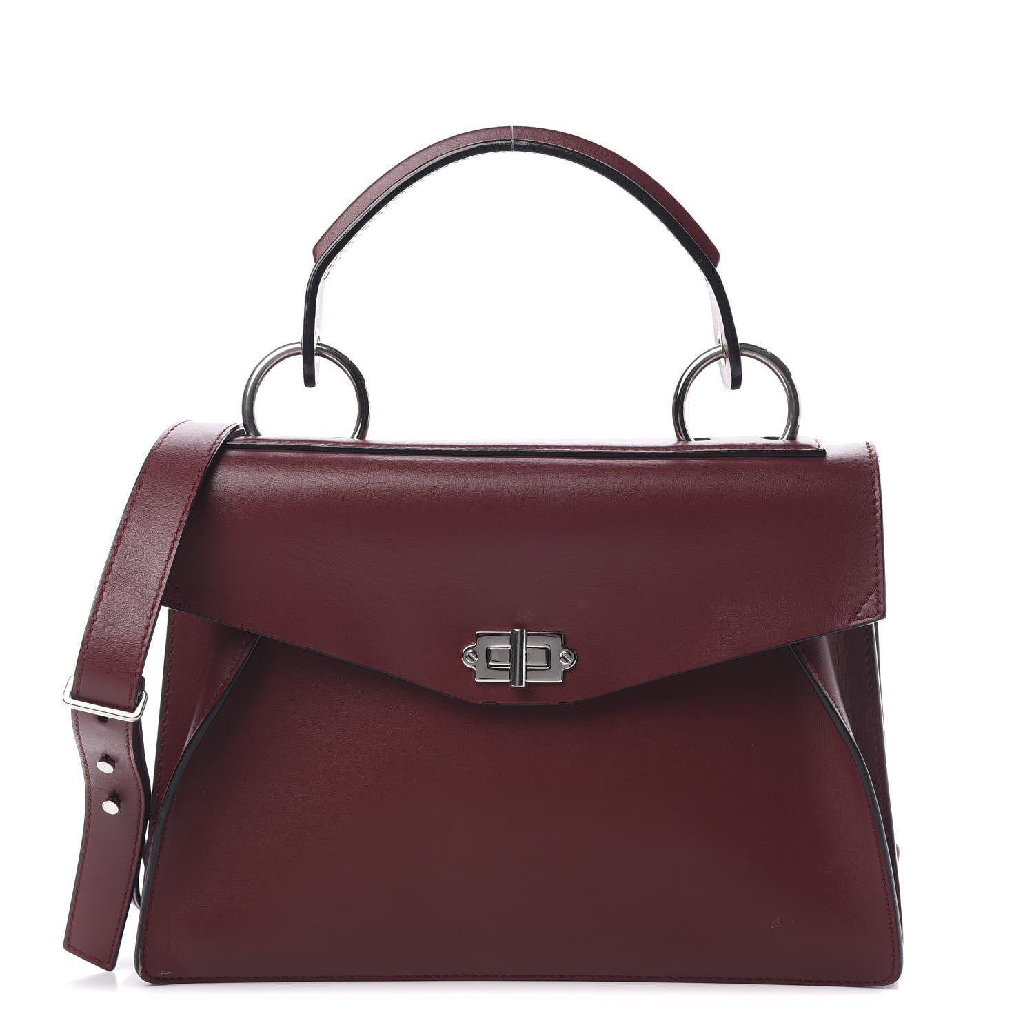 Proenza Schouler Calfskin Medium Hava Top Handle Bag Midnight Plum 1 of 15