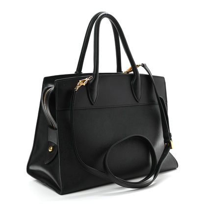Prada Saffiano City Calfskin Esplanade Tote Black 2 of 11