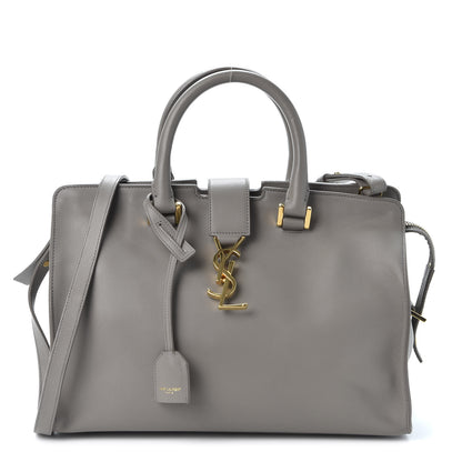 Saint Laurent Smooth Calfskin Small Cabas Monogram Fog 1 of 8