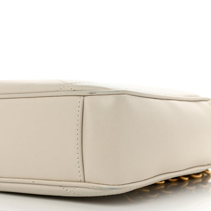 Saint Laurent Lambskin Quilted Le Maillon Chain Strap Crossbody Crema Soft 10 of 12