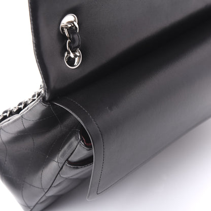 Chanel Lambskin Quilted Jumbo Double Flap Black 12 of 13