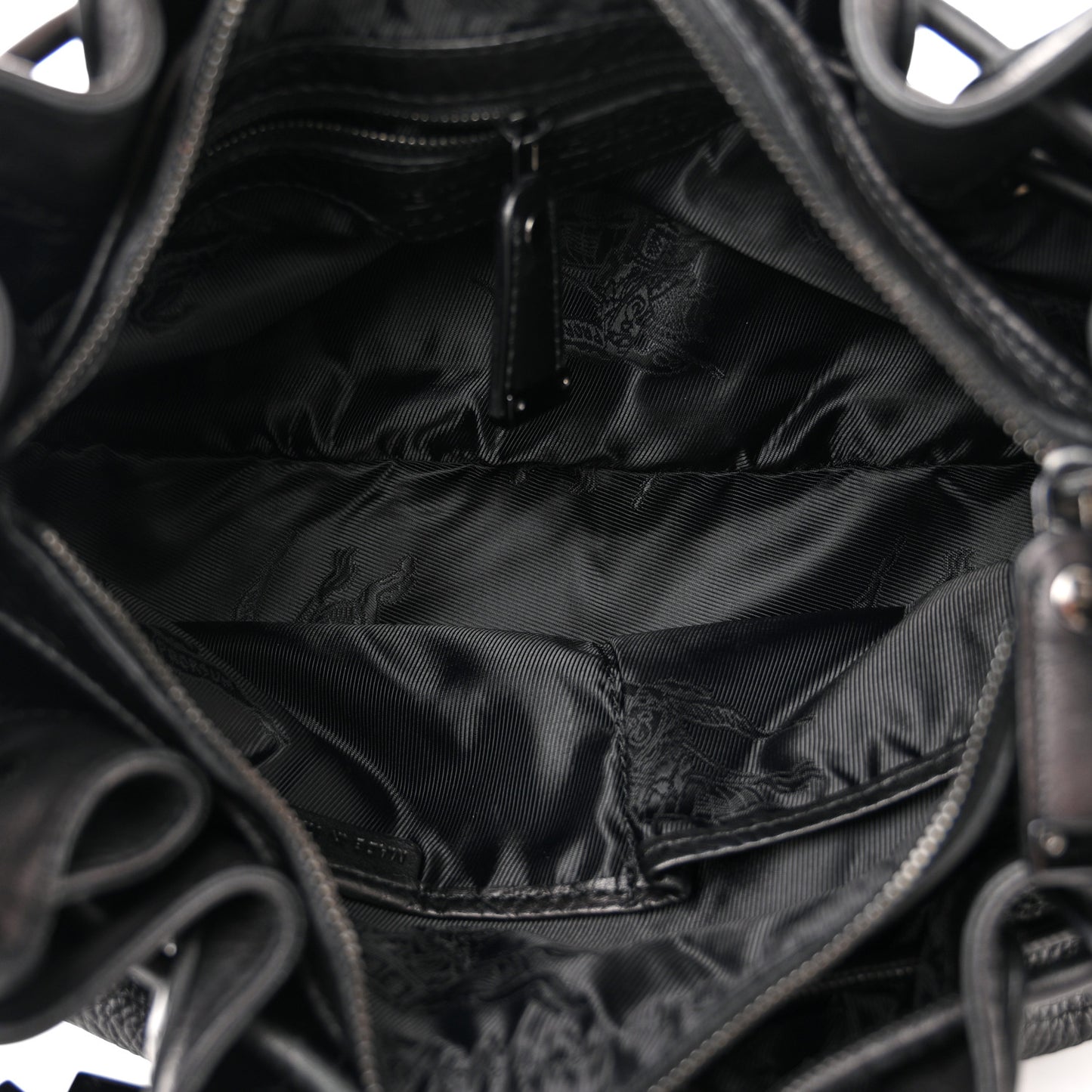 Prorsum Leather Warrior Hobo Black