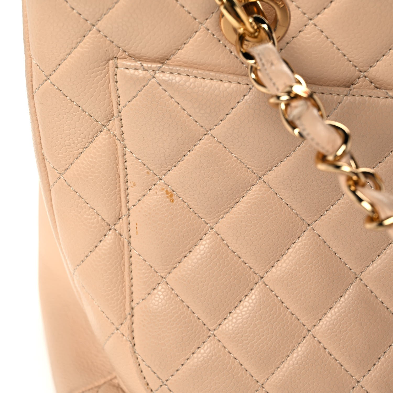 Chanel Caviar Quilted Grand Shopping Tote GST Beige 11 of 13