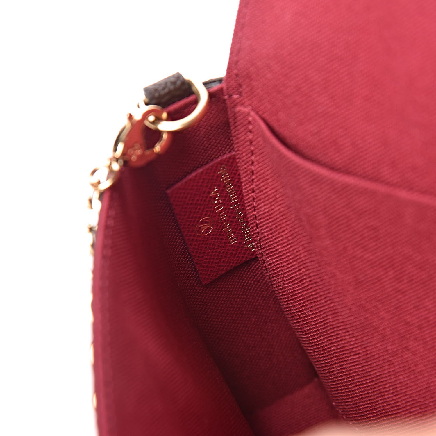 Louis Vuitton Monogram Pochette Felicie Chain Wallet Fuchsia 7 of 10