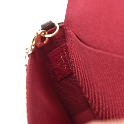 Louis Vuitton Monogram Pochette Felicie Chain Wallet Fuchsia 7 of 10