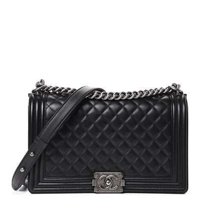 Chanel Lambskin Quilted New Medium Boy Flap Black 1 of 13