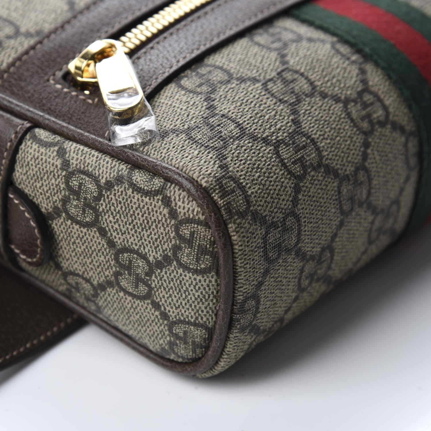 Gucci GG Supreme Monogram Web Small Ophidia Belt Bag 95 38 Dark Brown 6 of 11