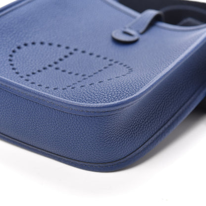 Hermes Taurillon Clemence Amazone Evelyne TPM Blue Saphir Blue Indigo 9 of 9