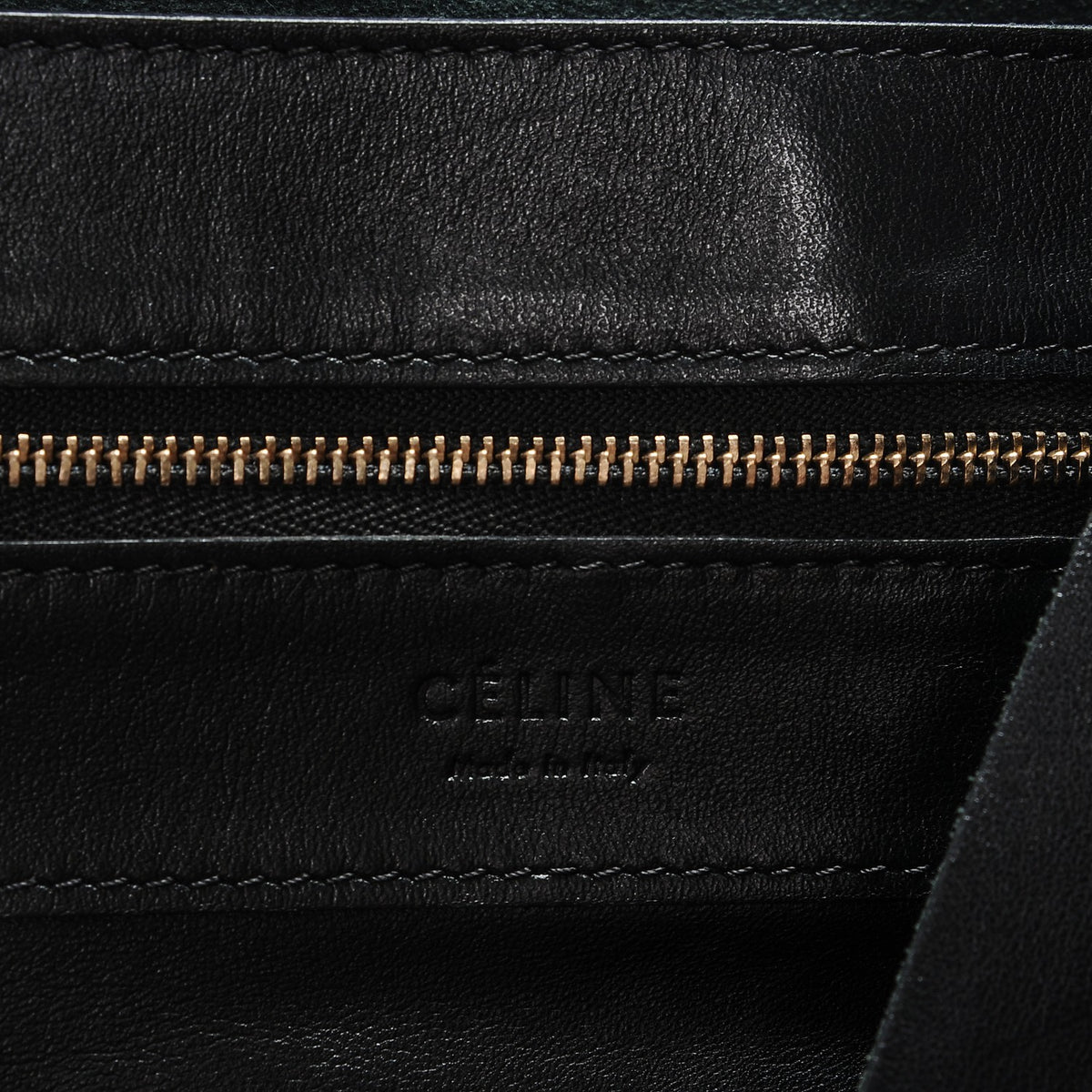 Lambskin Horizontal Cabas Bag Black