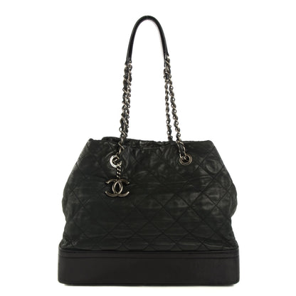 Chanel Iridescent Calfskin Quilted Large VIP Tote Black 1 of 8