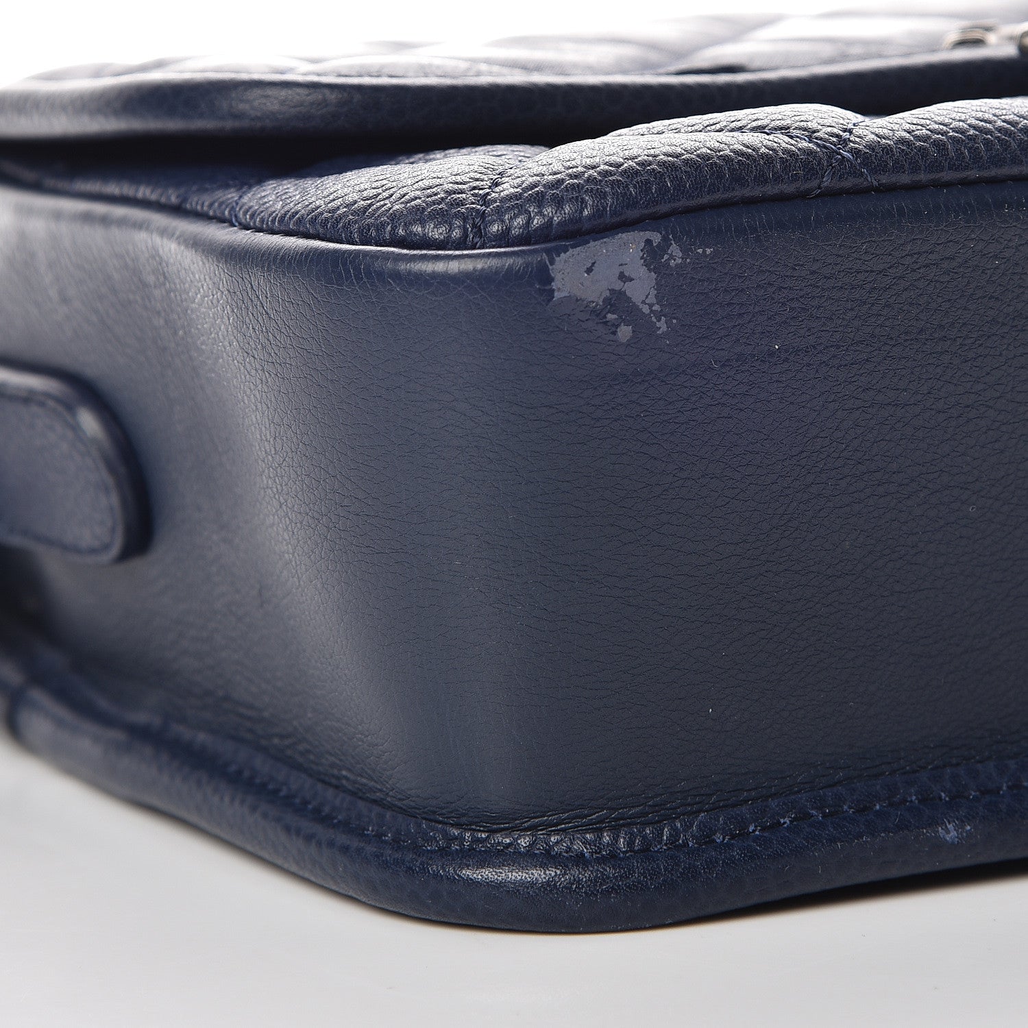 Chanel Caviar Iridescent Calfskin Quilted Small Daily Carry Messenger Navy 9 of 10