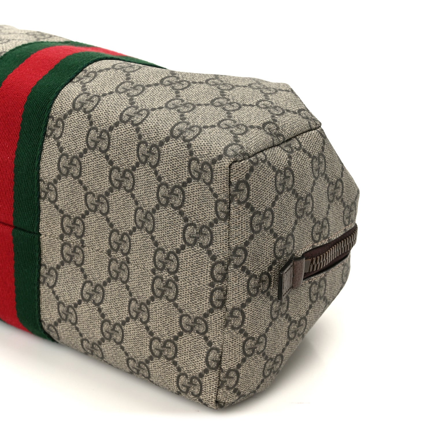 Gucci GG Supreme Monogram Web Ophidia Toiletry Case Beige 1826152
