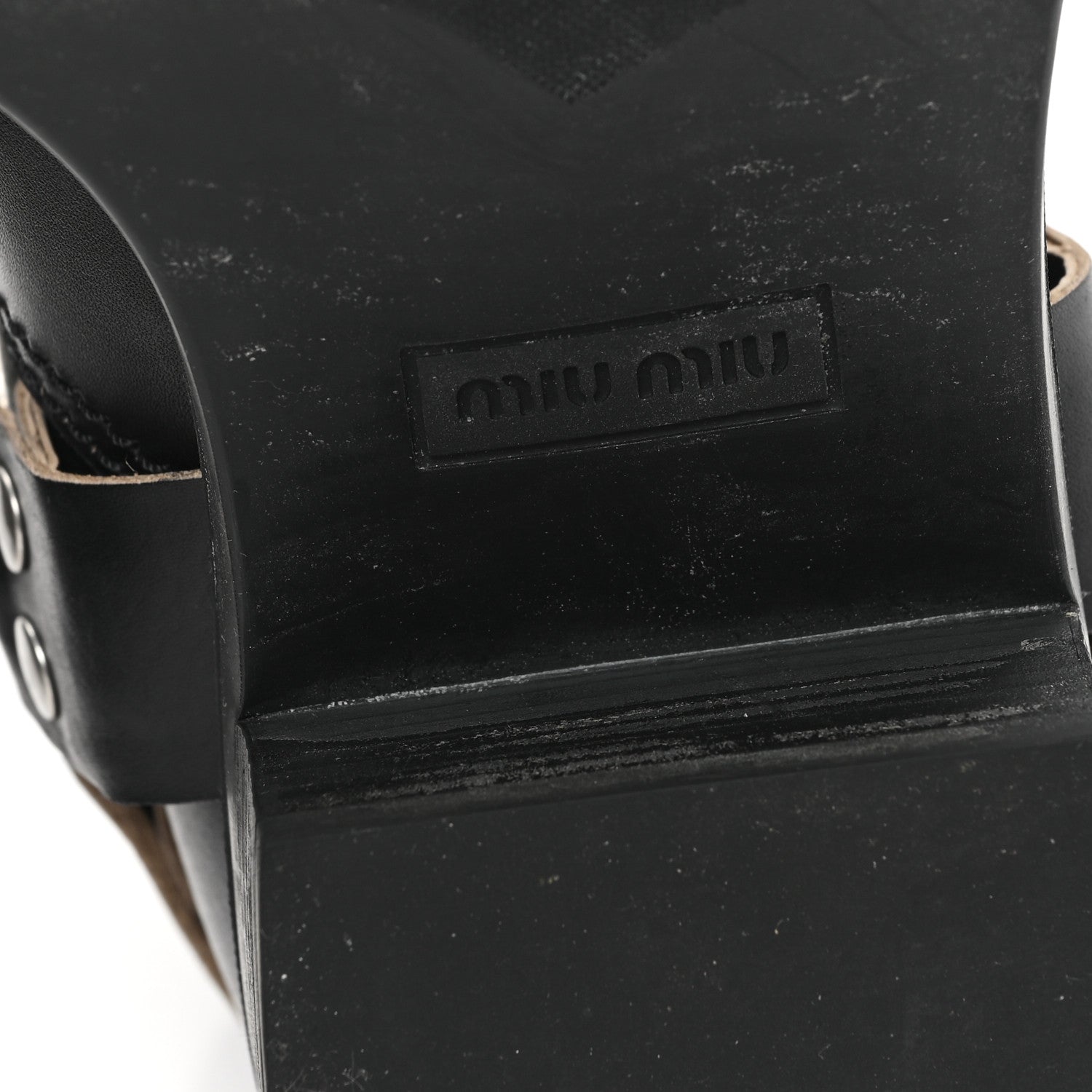 Miu Miu Calfskin Harness Enigneer Boots 40 Black 7 of 8
