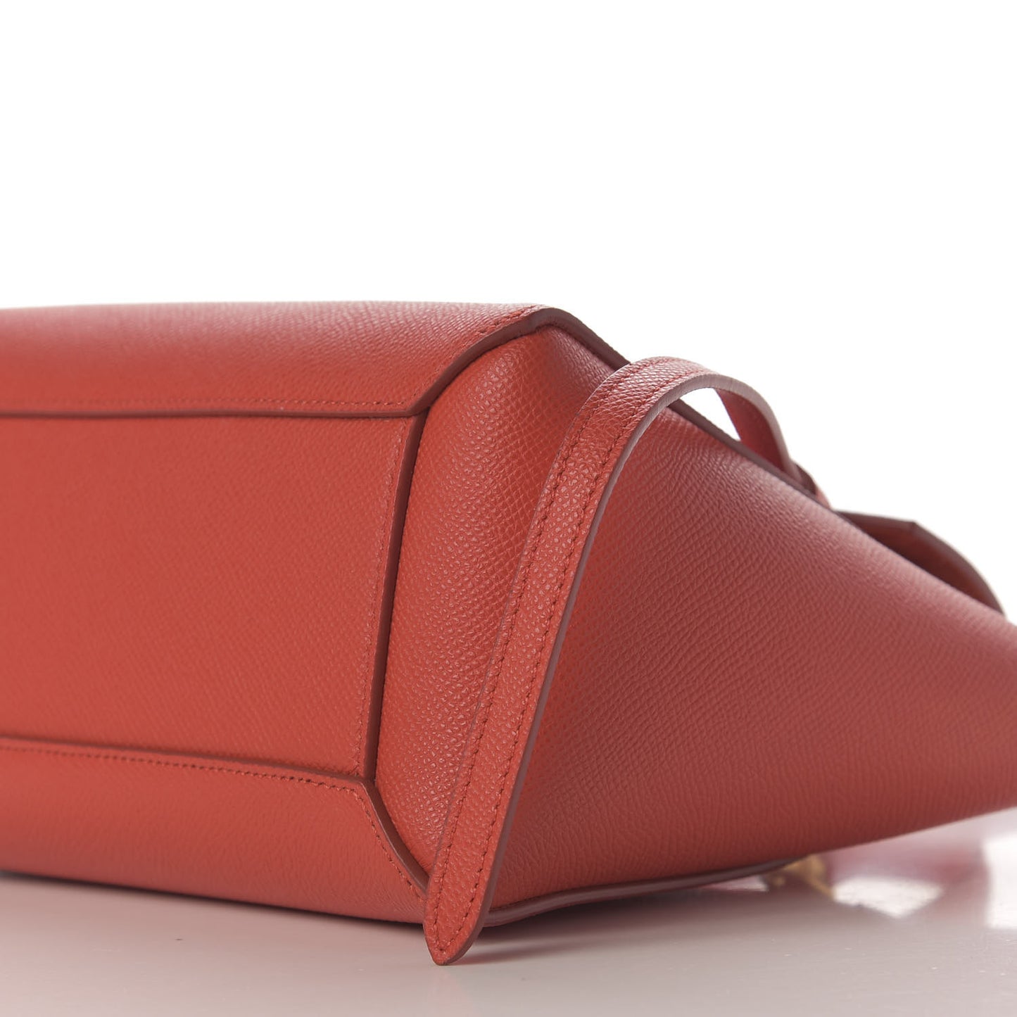 Grained Calfskin Nano Belt Bag Coral